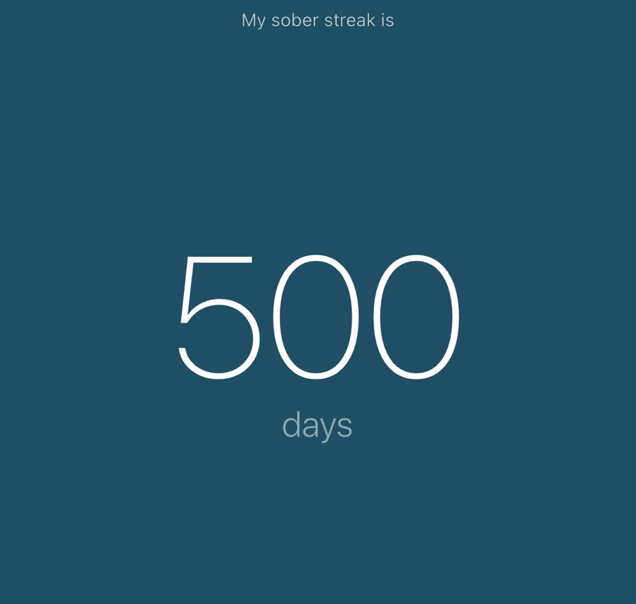 500 Days Sober